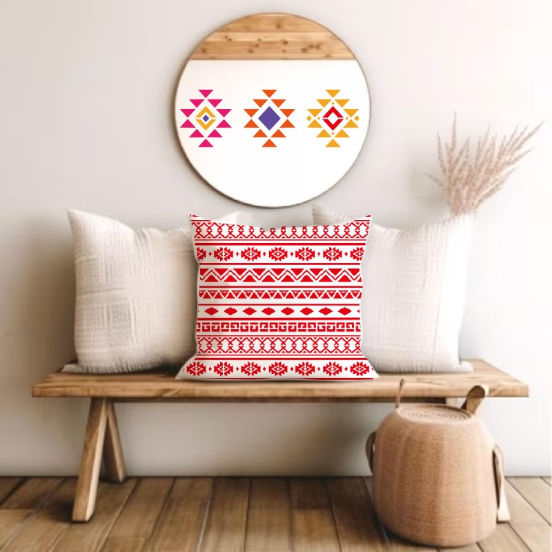 yhslmh Tribal Geometric Stencils for Painting on Wood Furniture Wall Reusable Canvas Aztec Stencil for Crafts Kids Boho Drawing Card Making Pattern Decorative (Aztec) - Image 3